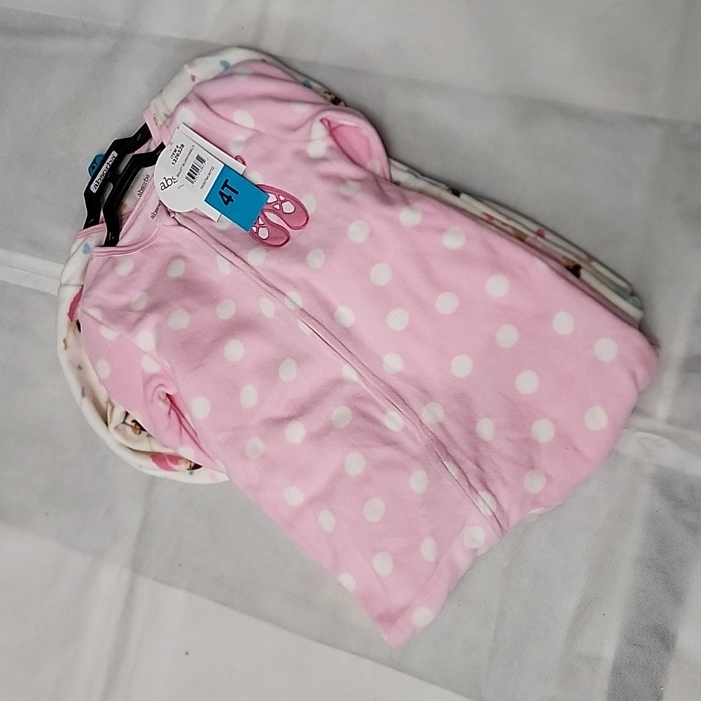 NWT 2 sets of Absorba Flames Resistant Sleepwear size 4T